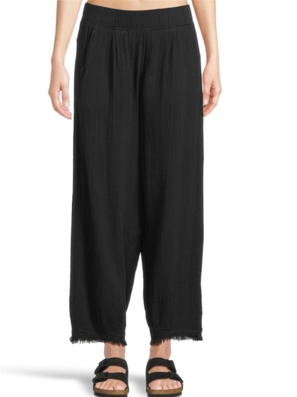 Prana Hideaways Pant Organic Cotton Gauze Beachy Black, XS